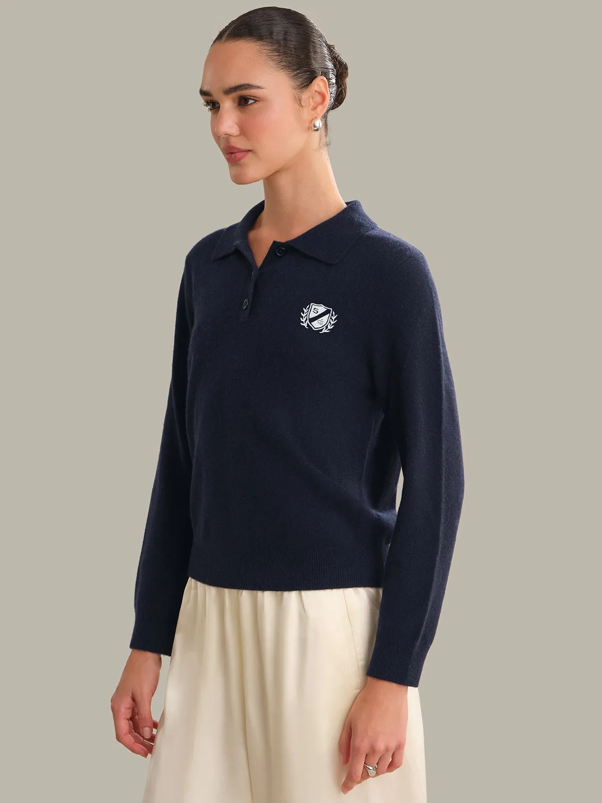 Hayes: Cashmere Classic Polo sold by 525 America product image thumbnail 2