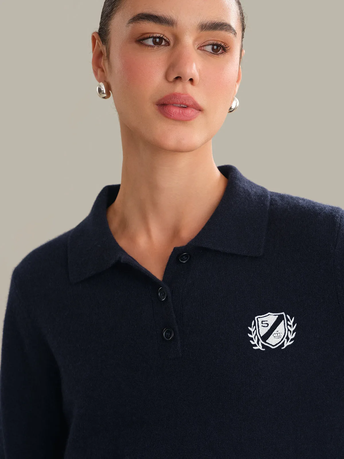 Hayes: Cashmere Classic Polo sold by 525 America product image thumbnail 4
