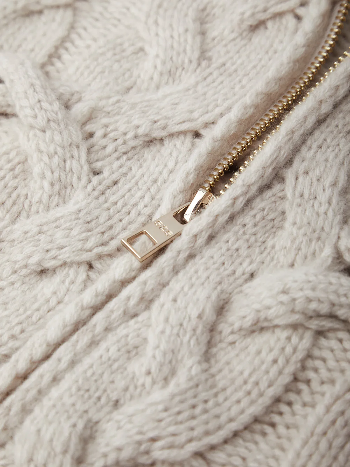 Lennox: Cashmere Crisscross Cable Cardigan sold by 525 America product image thumbnail 4