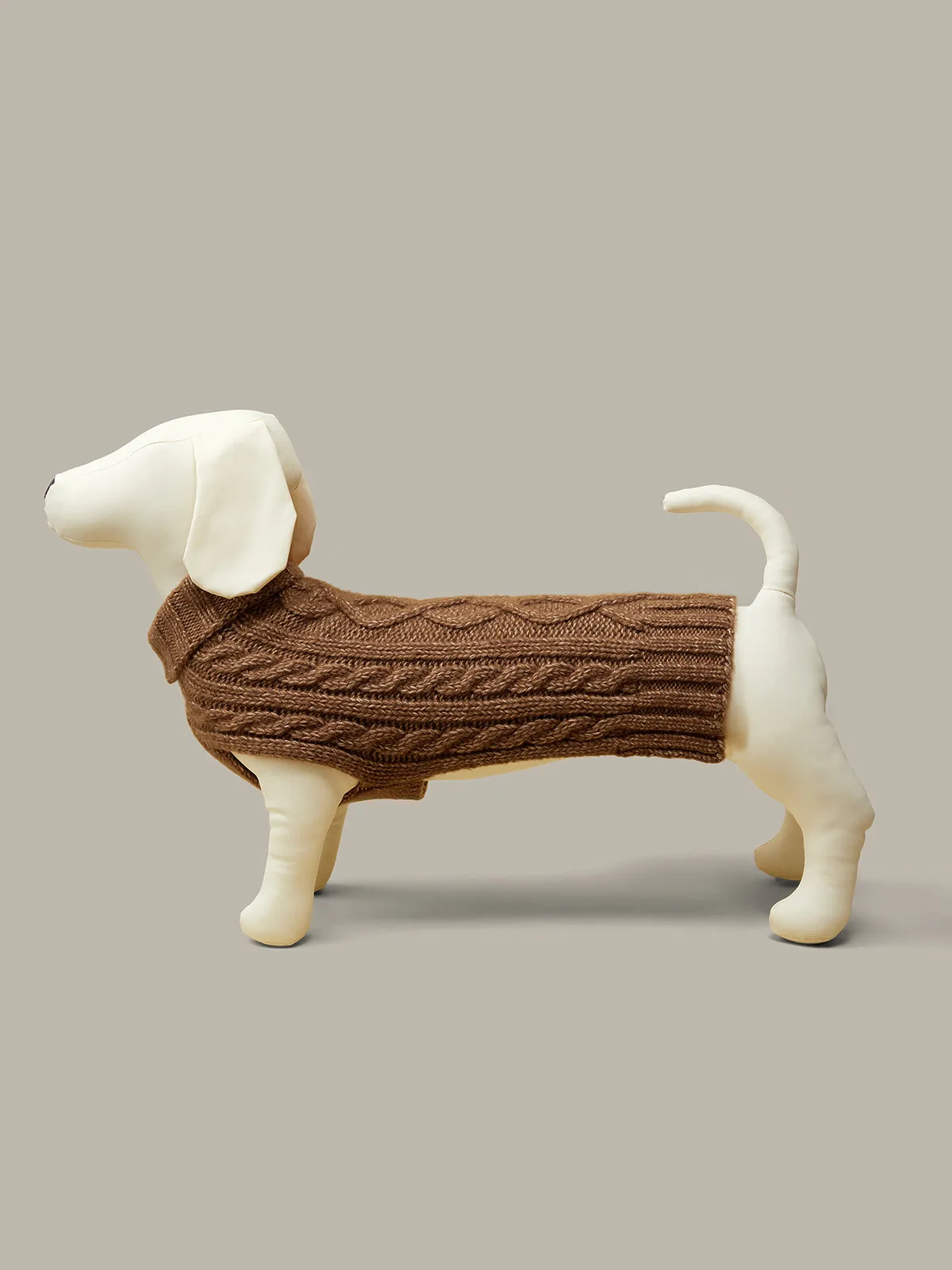 Cable Wool Blend Dog Sweater sold by 525 America product image thumbnail 4