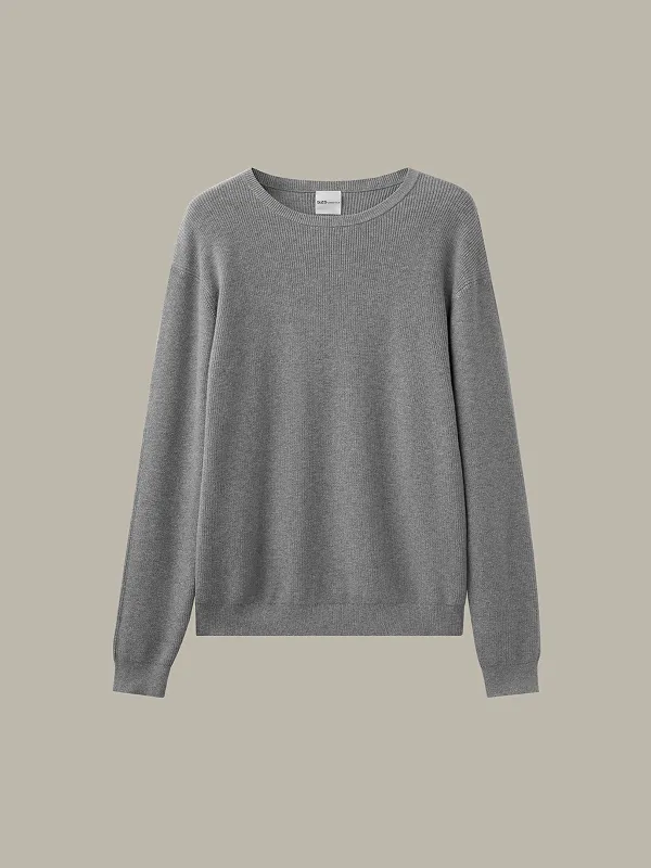 Men's Ribbed Cotton Crewneck sold by 525 America