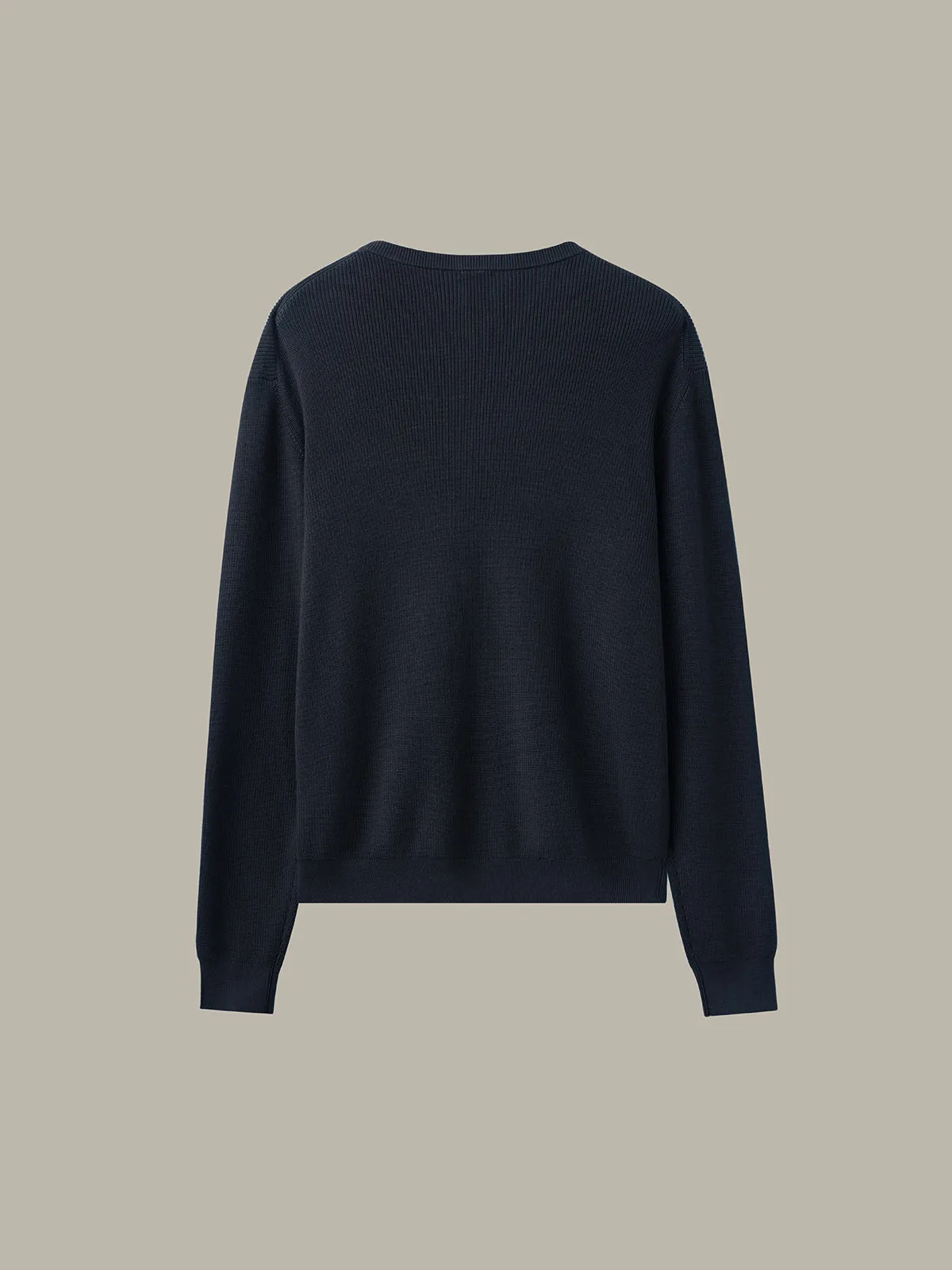 Men's Ribbed Cotton Crewneck sold by 525 America product image thumbnail 2