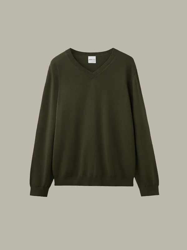 Grant: Men's Cotton V-Neck Sweater sold by 525 America