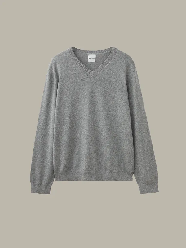 Men's Cotton V-Neck Sweater sold by 525 America