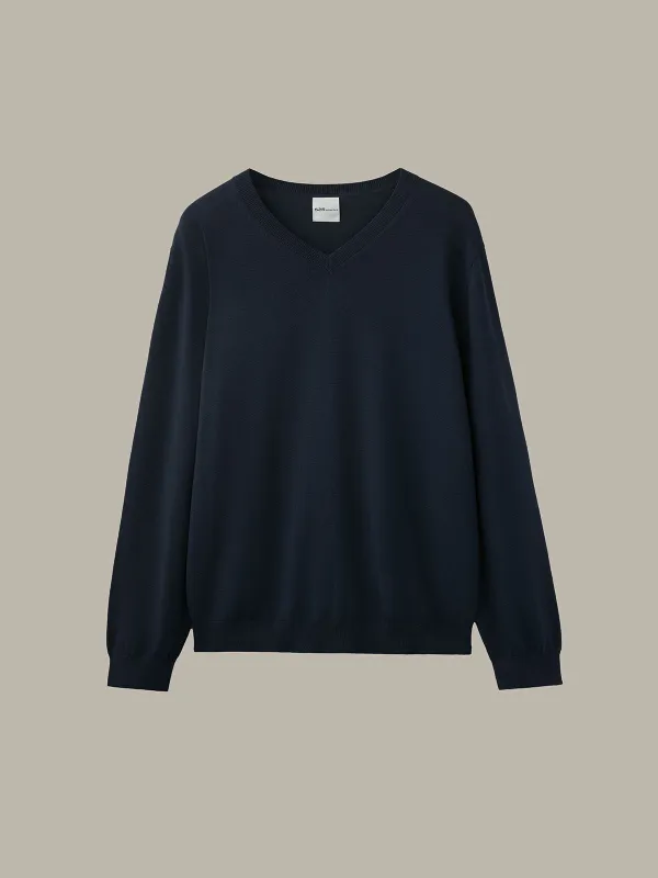 Grant: Men's Cotton V-Neck Sweater sold by 525 America