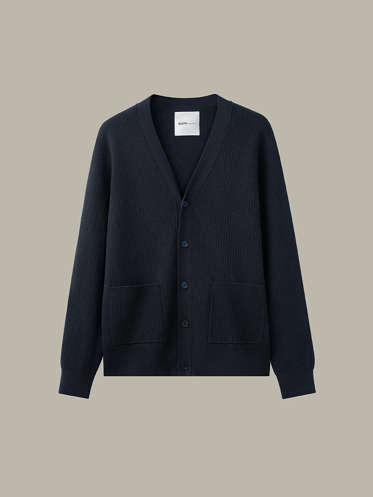 Logan: Men's Cotton V-Neck Cardigan sold by 525 America