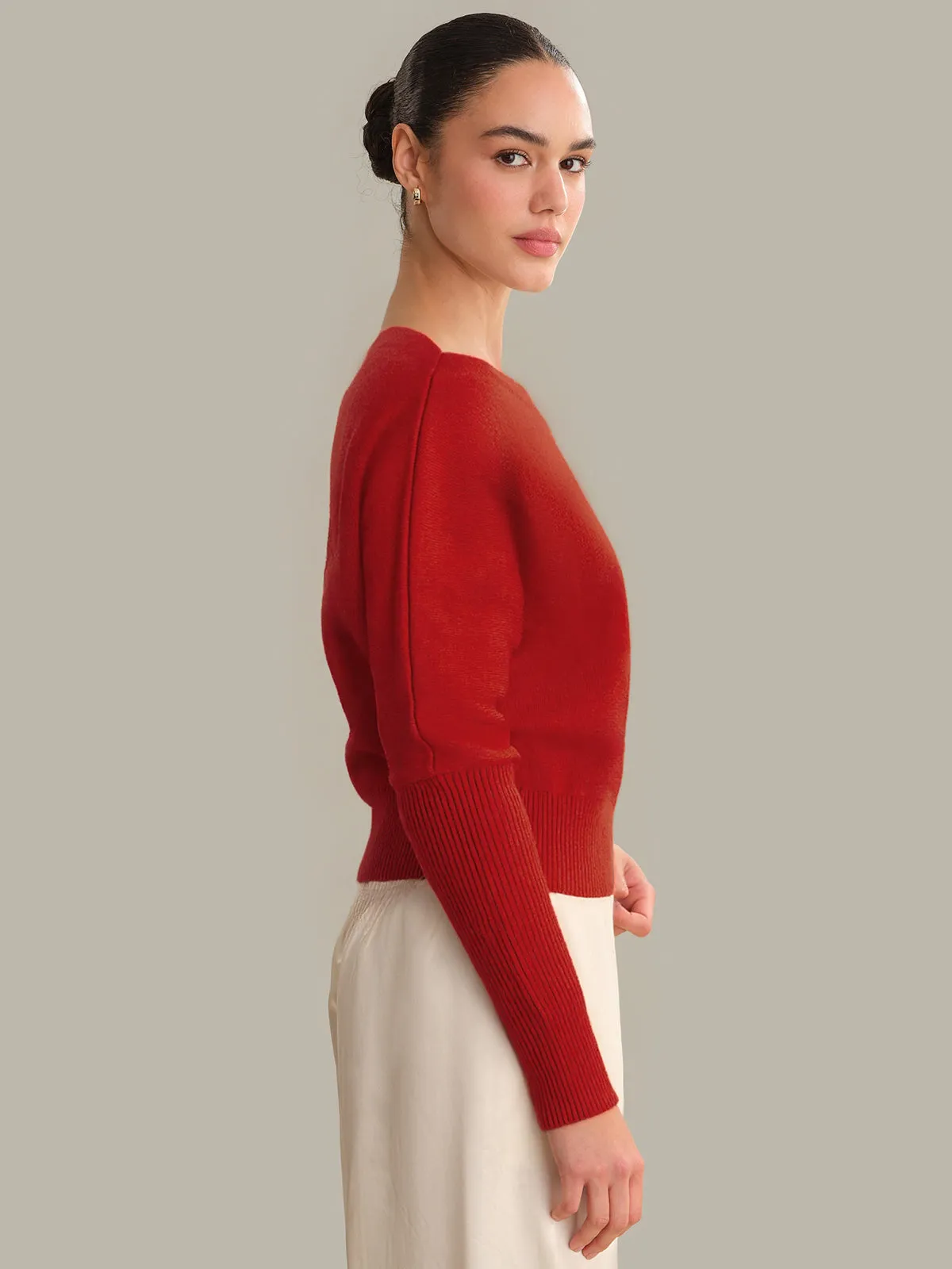 Off The Shoulder Cashmere Pullover sold by 525 America product image thumbnail 2