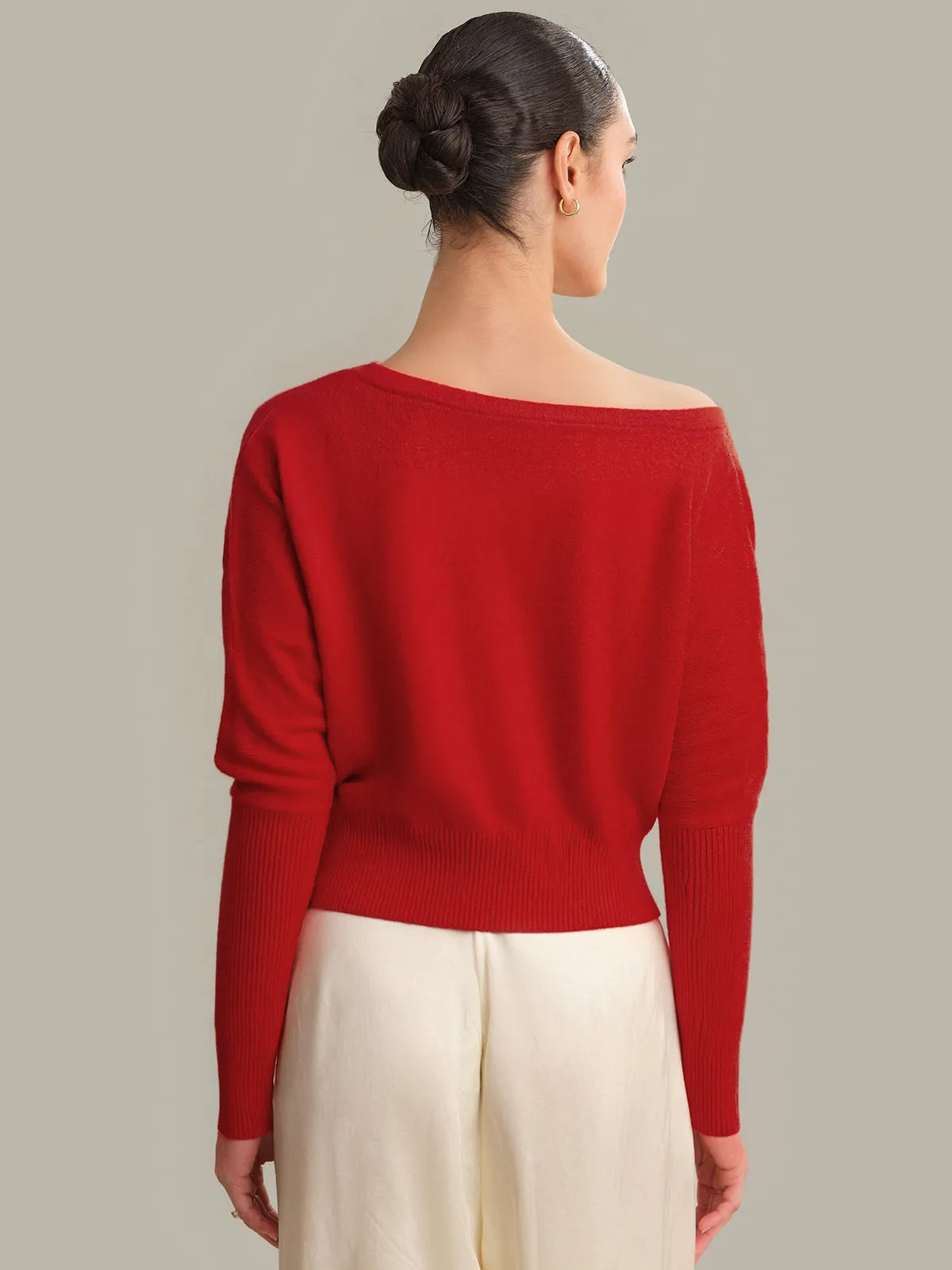 Off The Shoulder Cashmere Pullover sold by 525 America product image thumbnail 3