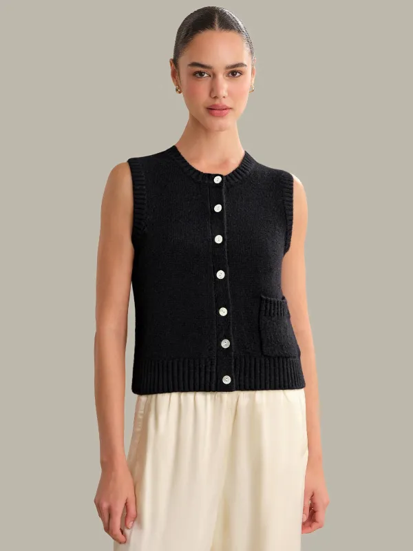 Dara: Cashmere Silk Vest sold by 525 America