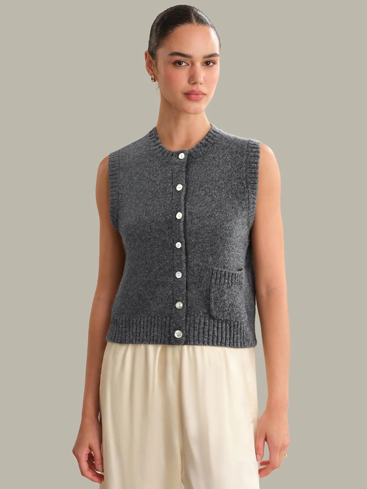 Dara: Cashmere Silk Vest sold by 525 America