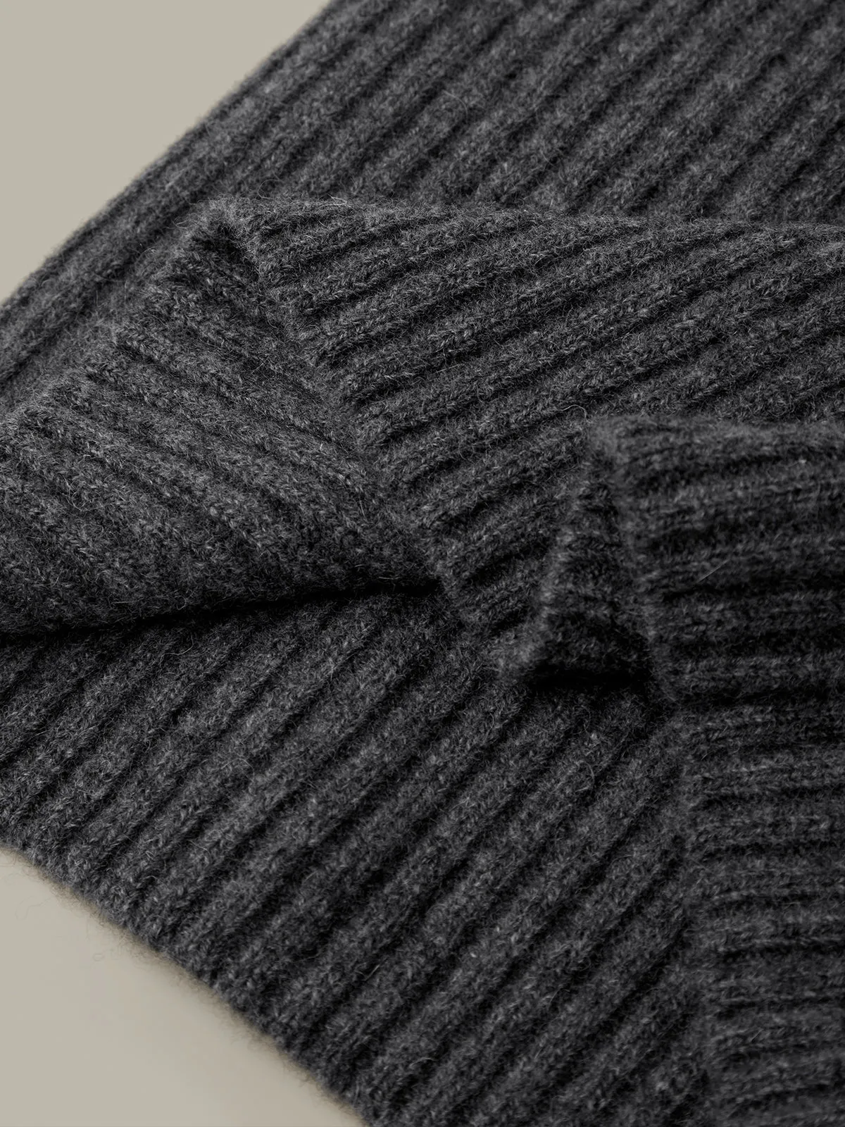 Ribbed 100% Cashmere Cowl Scarf sold by 525 America product image thumbnail 2