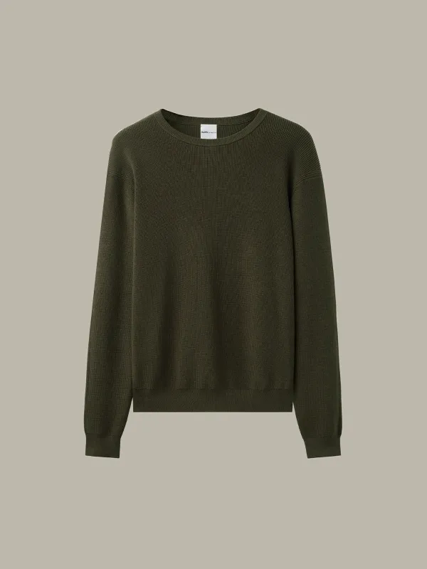 Men's Cotton Ribbed Crewneck sold by 525 America