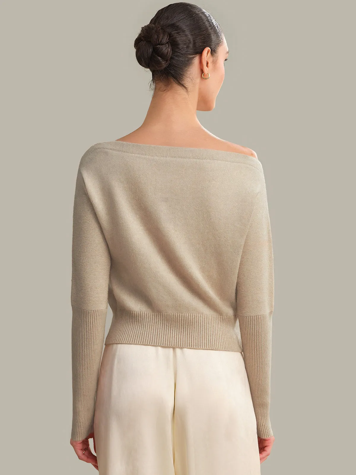 Lana: Off The Shoulder 100% Cashmere Pullover sold by 525 America product image thumbnail 3