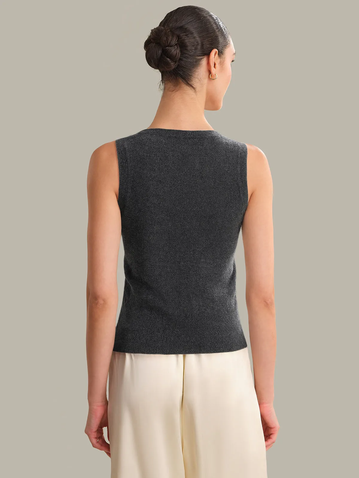 Connie: 100% Cashmere Vest sold by 525 America product image thumbnail 3