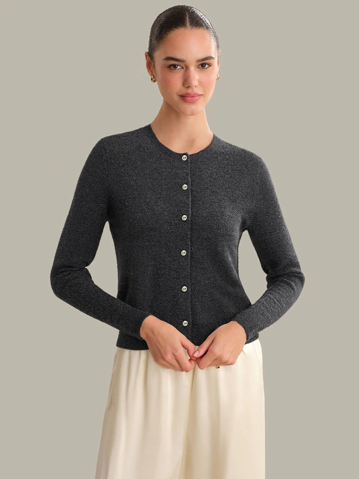 Constance: 100% Cashmere Cardigan sold by 525 America