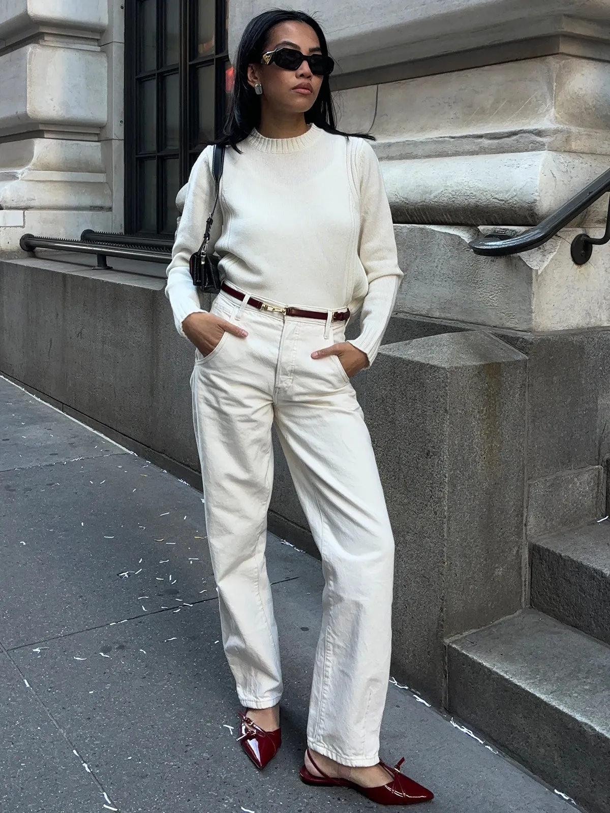 Ellie: 100% Cashmere Crewneck Sweater sold by 525 America product image thumbnail 2