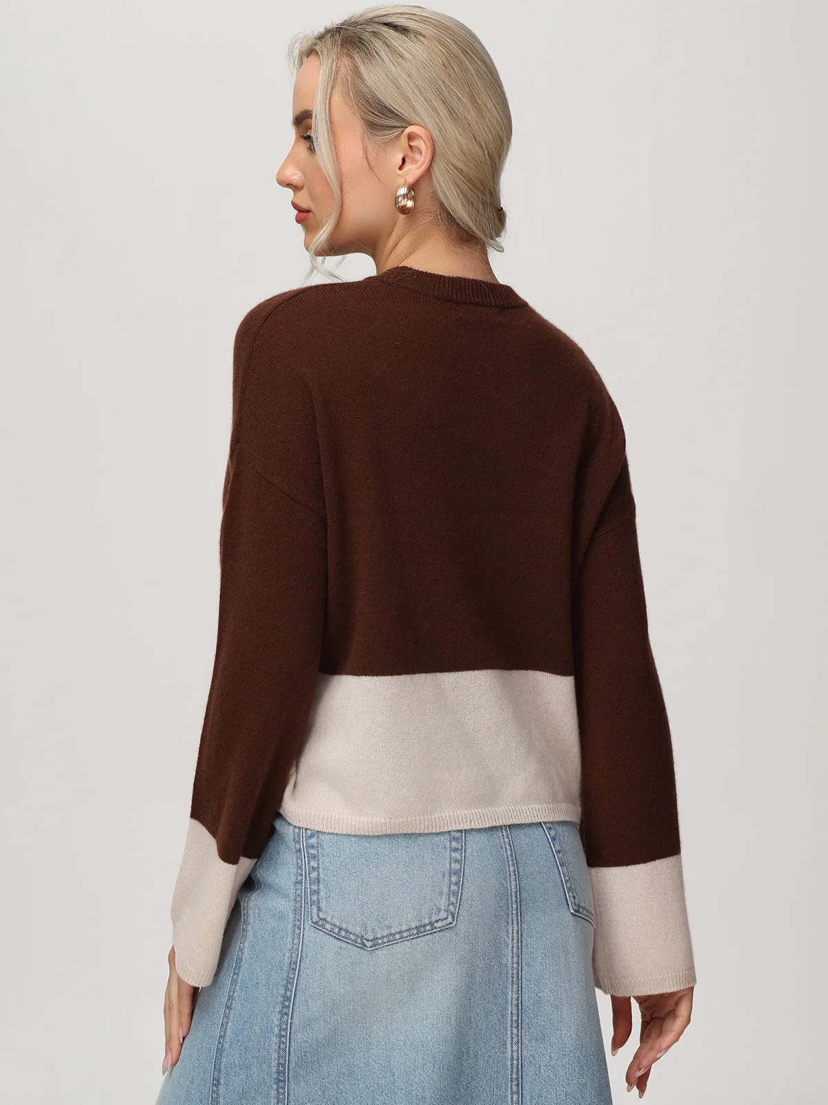 Cashmere Contrast Pullover sold by 525 America product image thumbnail 4