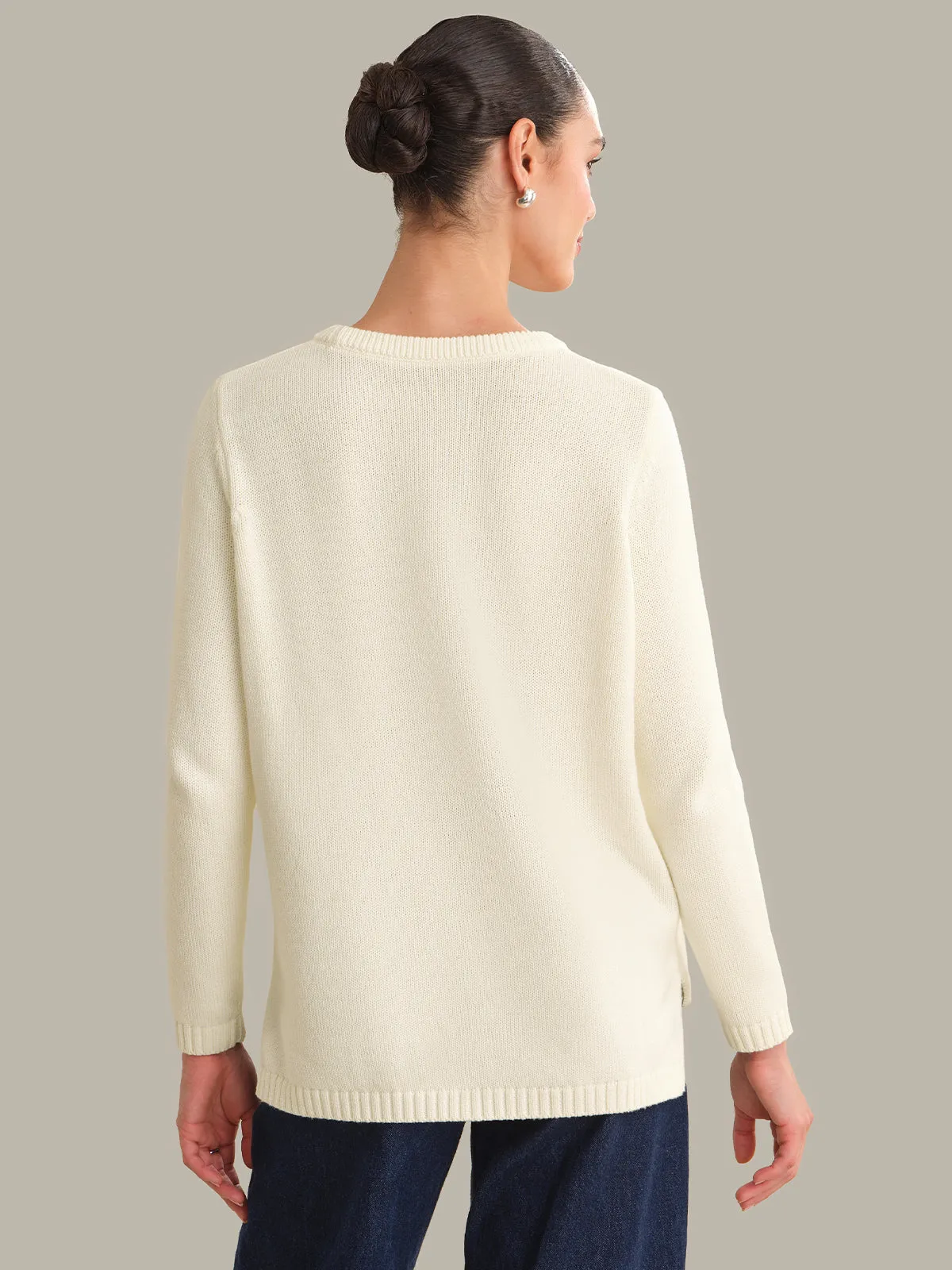 Emma: 100% Cotton Poodle Sweater sold by 525 America product image thumbnail 3