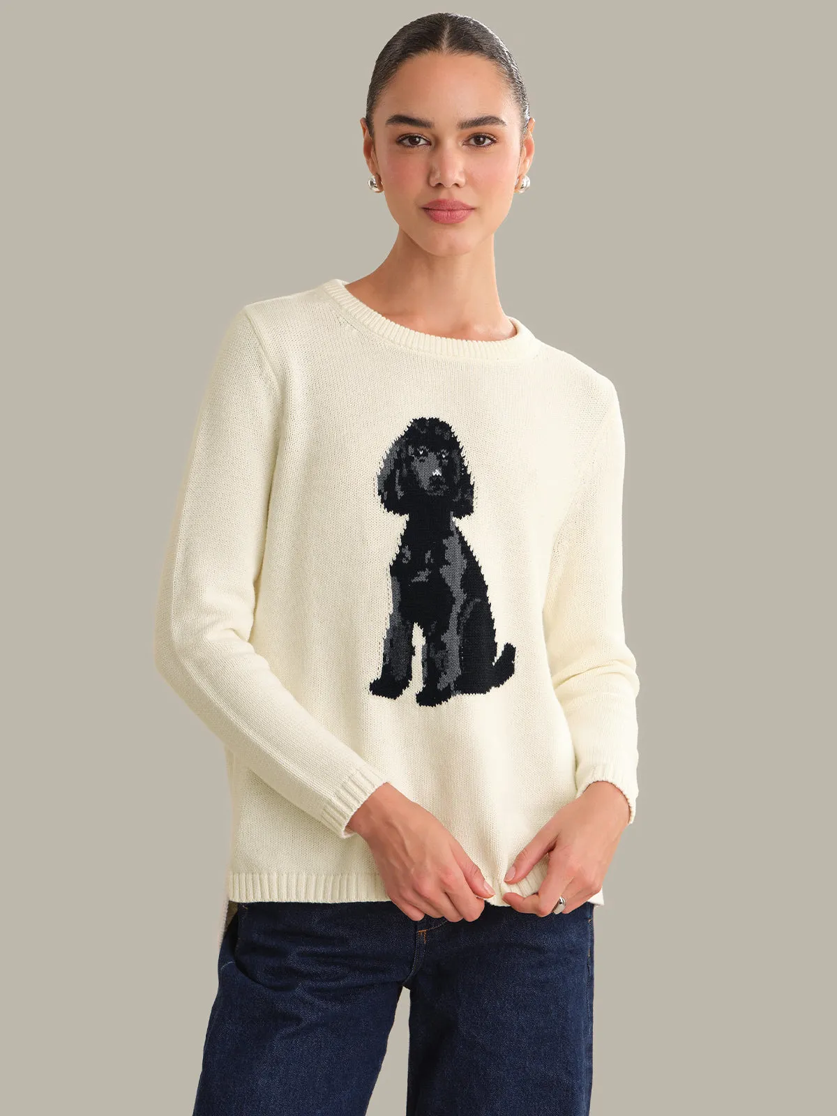 Emma: 100% Cotton Poodle Sweater sold by 525 America