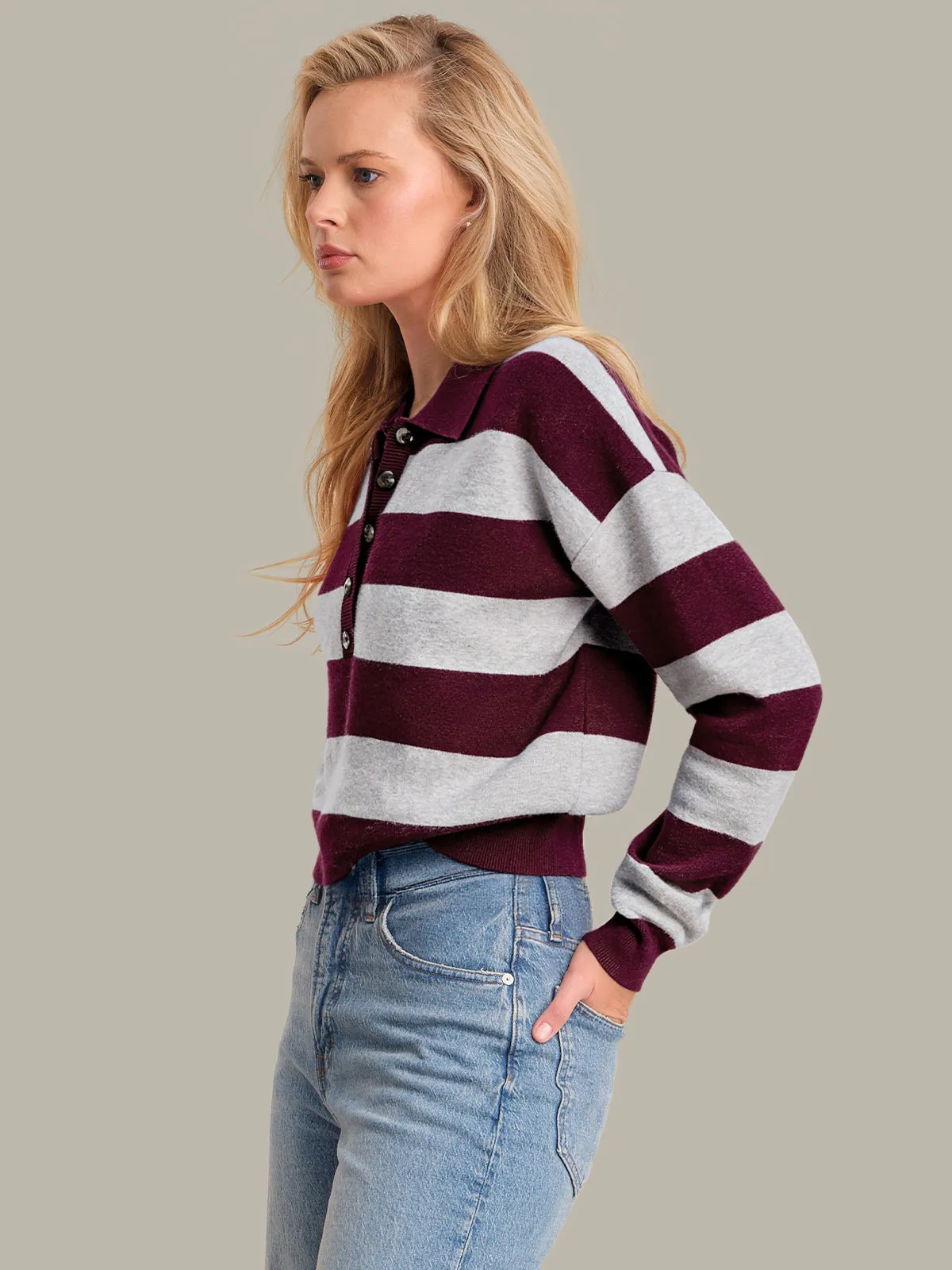 Rugby Stripe Sweater sold by 525 America product image thumbnail 2