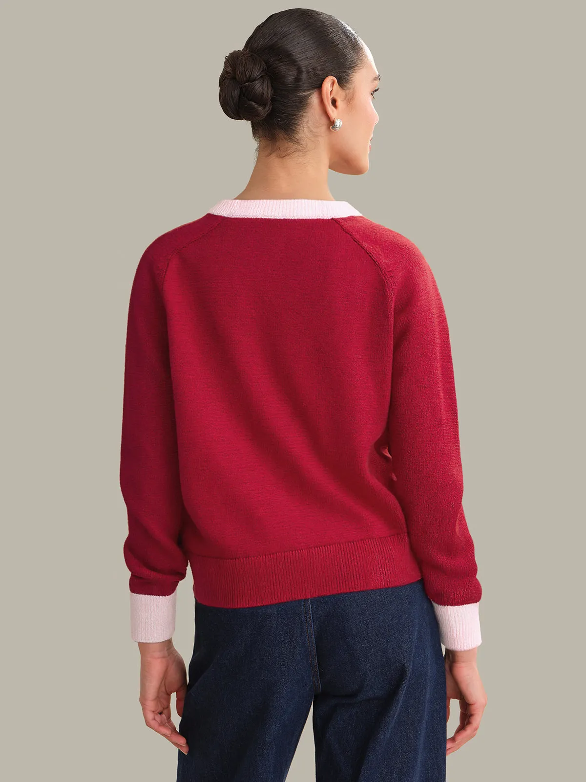 Calista: Cotton Colorblock Sweater sold by 525 America product image thumbnail 3