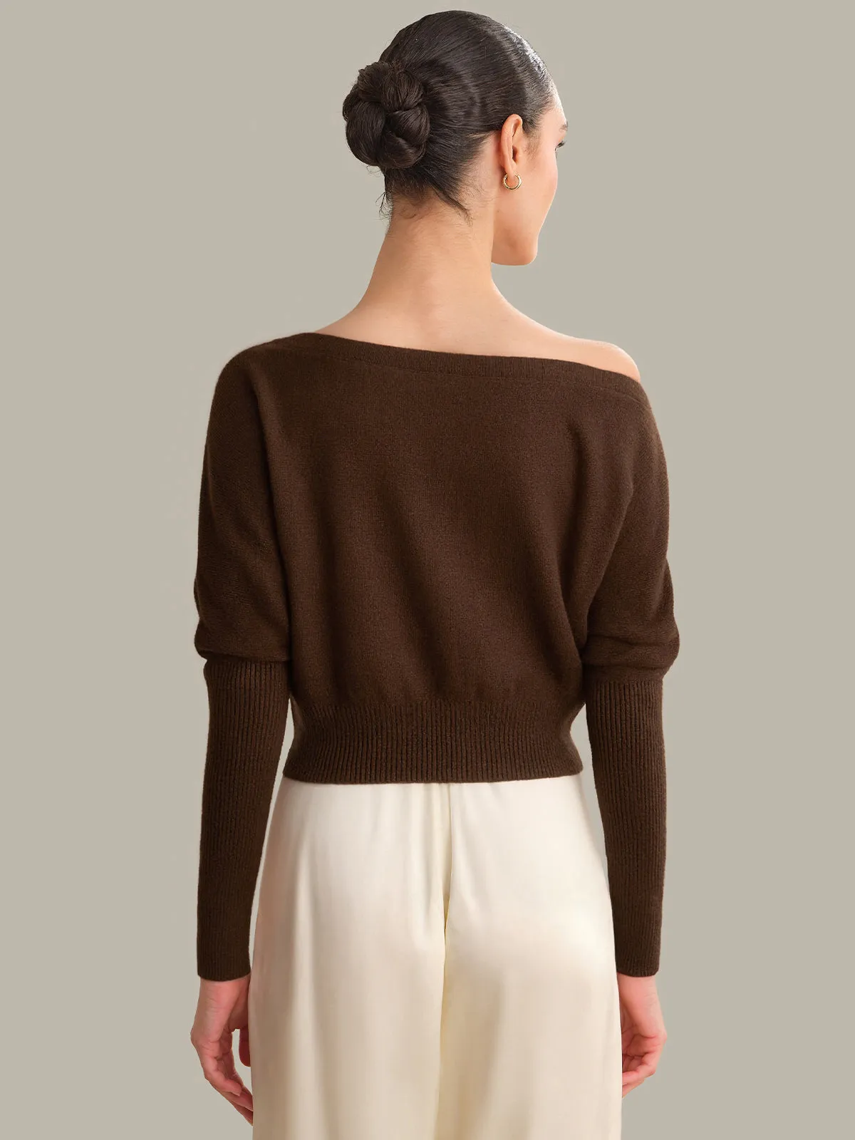 Lana: Off The Shoulder 100% Cashmere Pullover sold by 525 America product image thumbnail 3