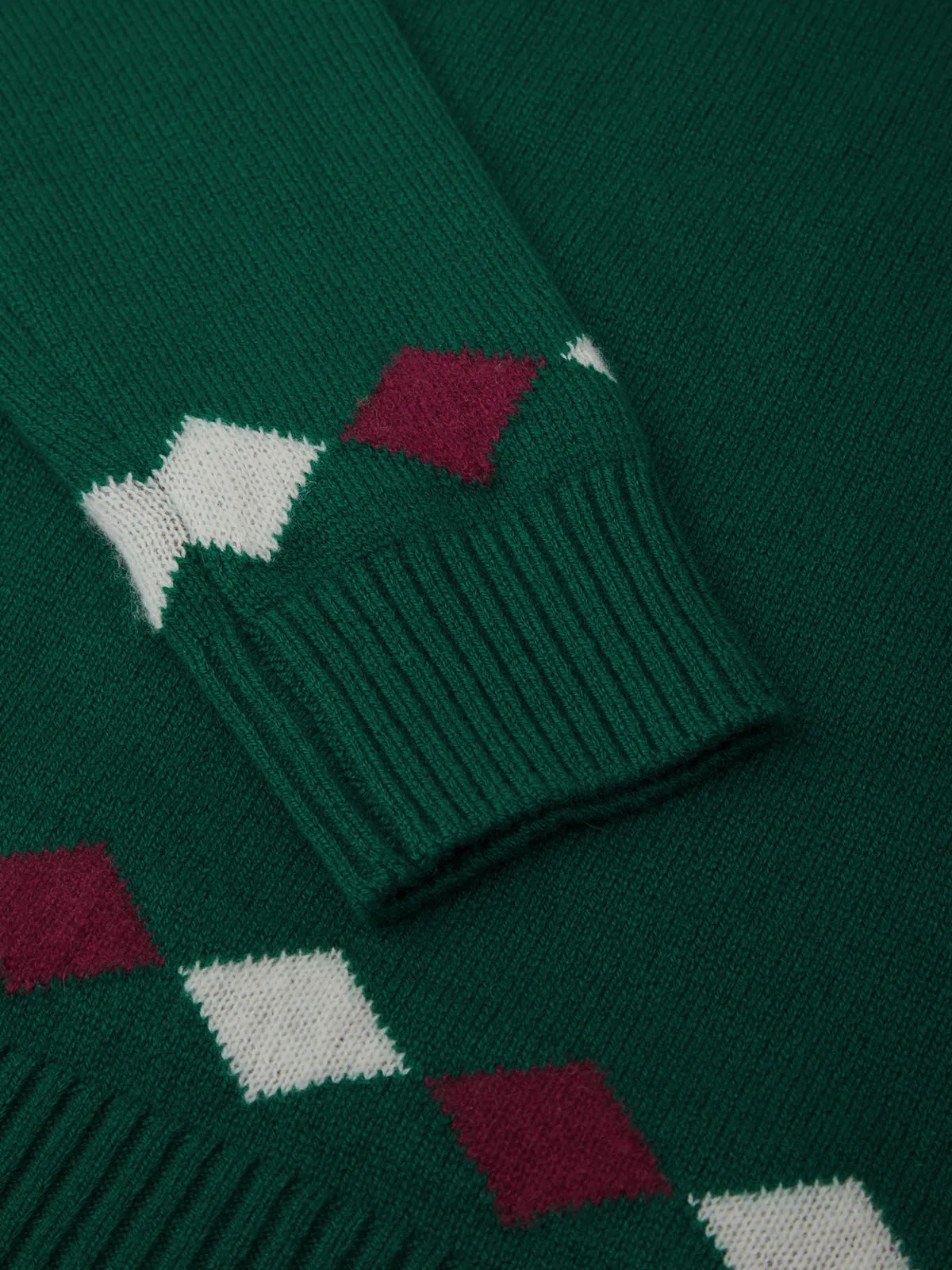 Jane: 100% Cashmere Argyle Sweater sold by 525 America product image thumbnail 4