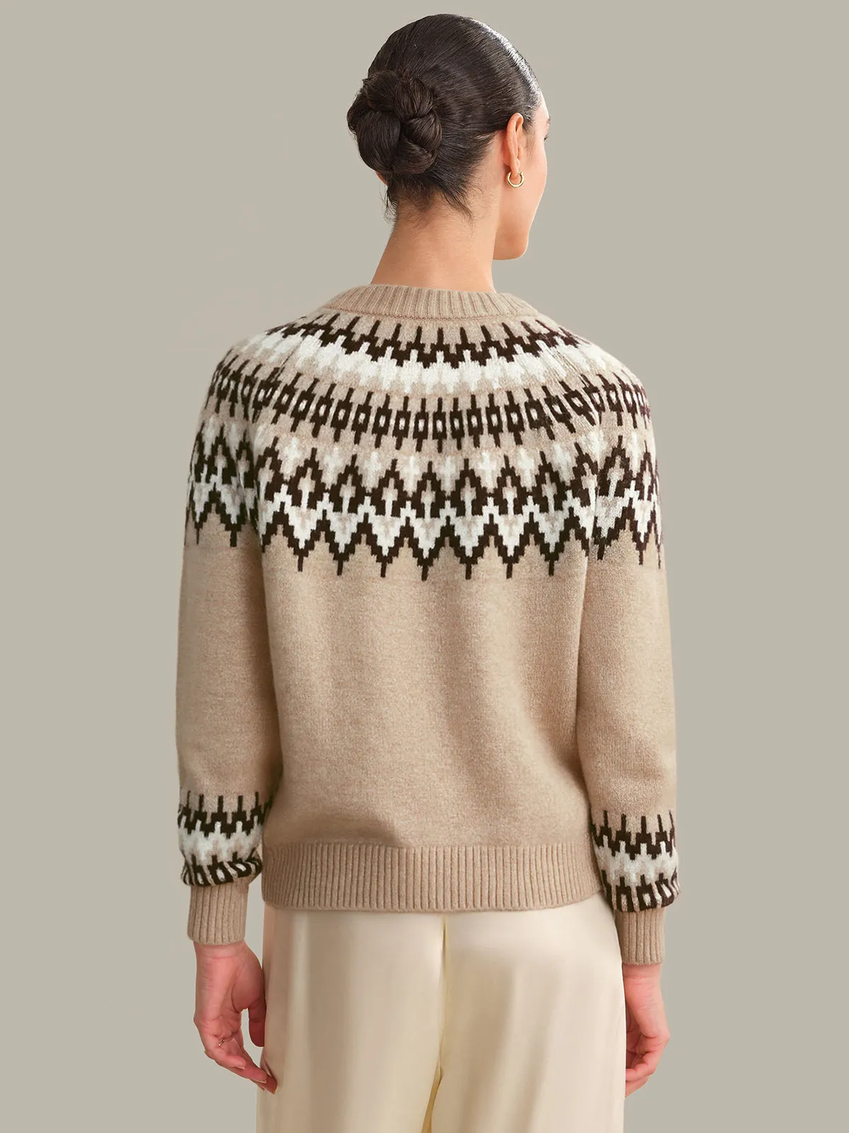 Anastasia: 100% Cashmere Fair Isle Sweater sold by 525 America product image thumbnail 3