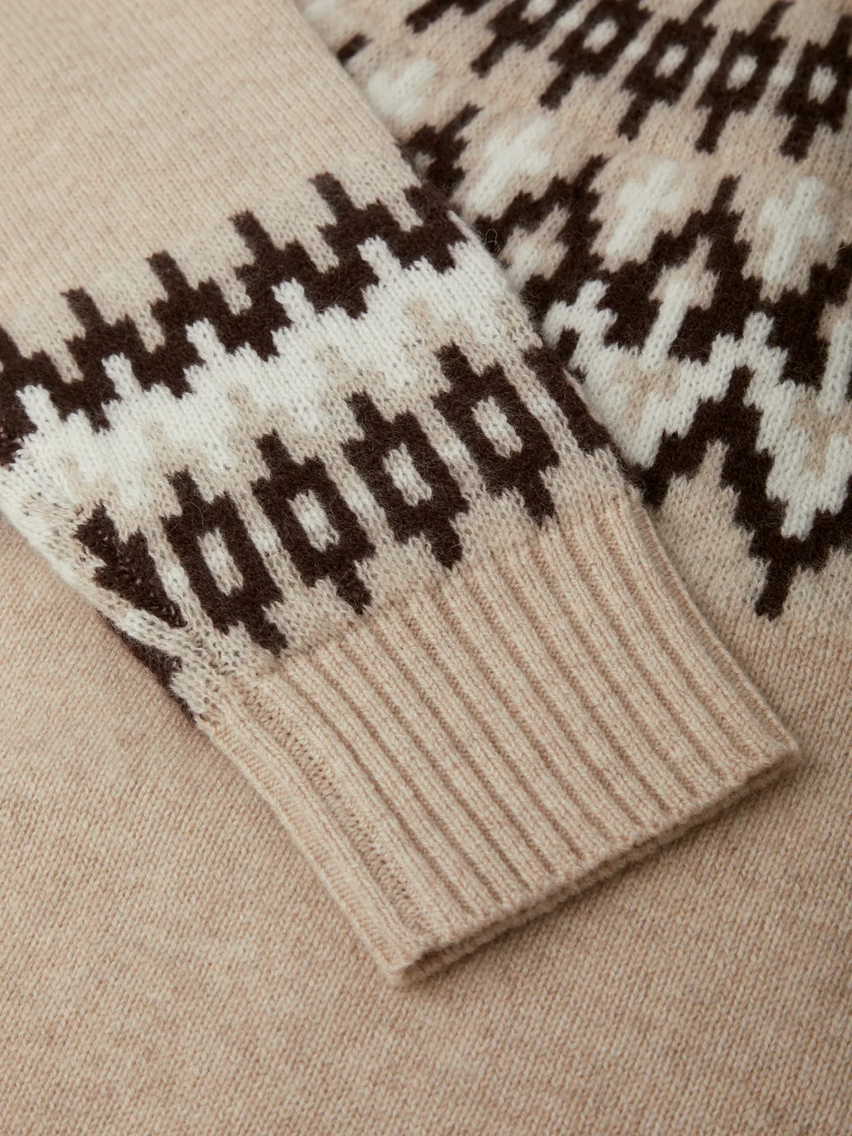 Anastasia: 100% Cashmere Fair Isle Sweater sold by 525 America product image thumbnail 4