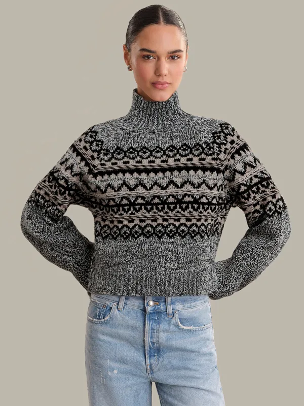 Vail: Fair Isle Mockneck Sweater sold by 525 America