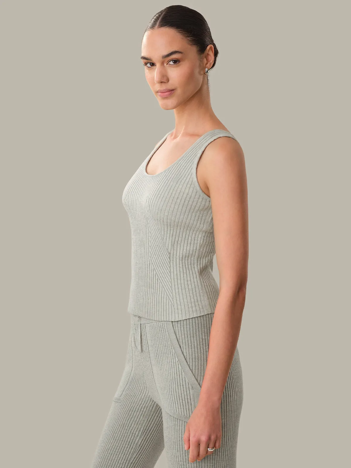Clarissa: Ribbed Lounge Tank sold by 525 America product image thumbnail 2