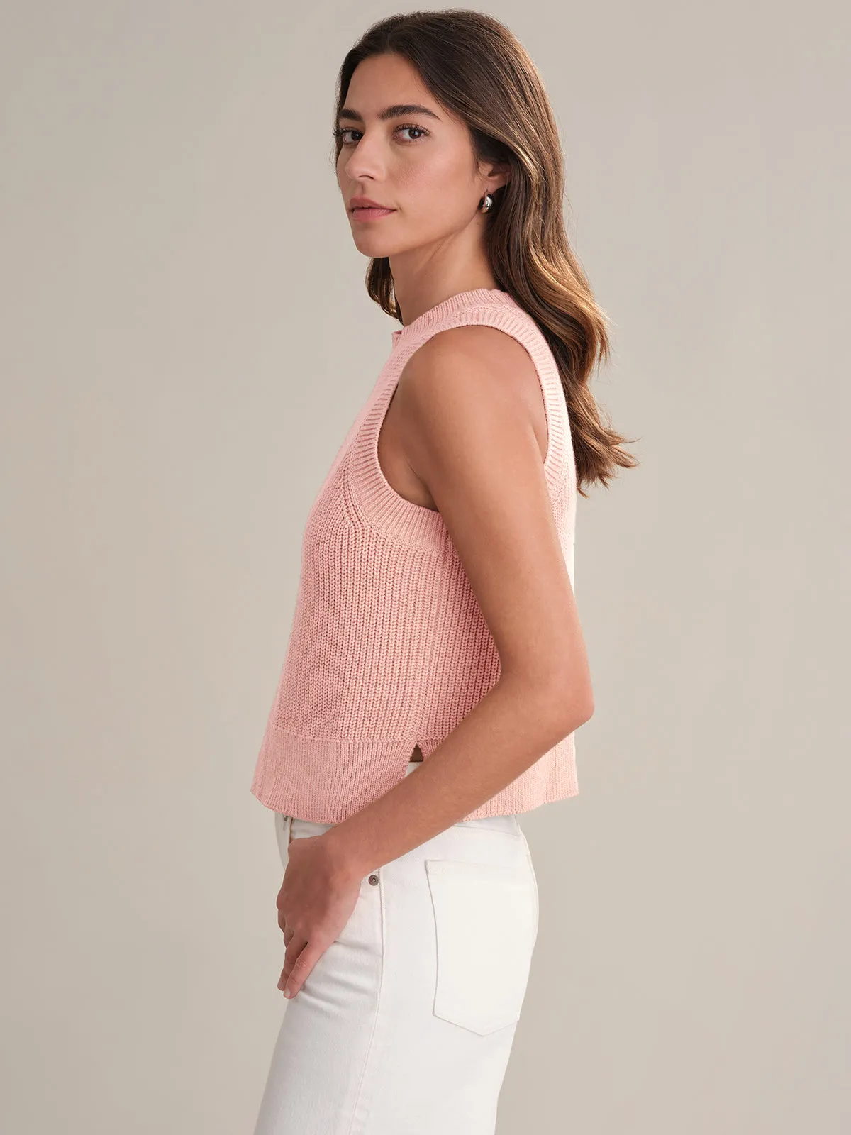 Demi: High Crewneck Cotton Tank sold by 525 America product image thumbnail 2