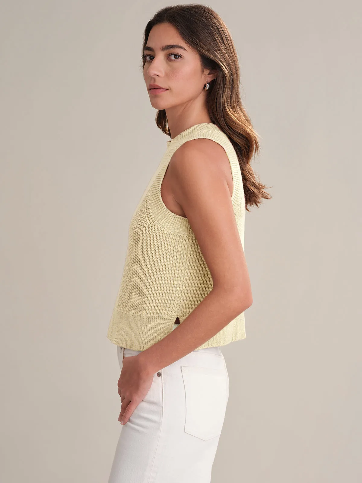 Demi: High Crewneck Cotton Tank sold by 525 America product image thumbnail 2