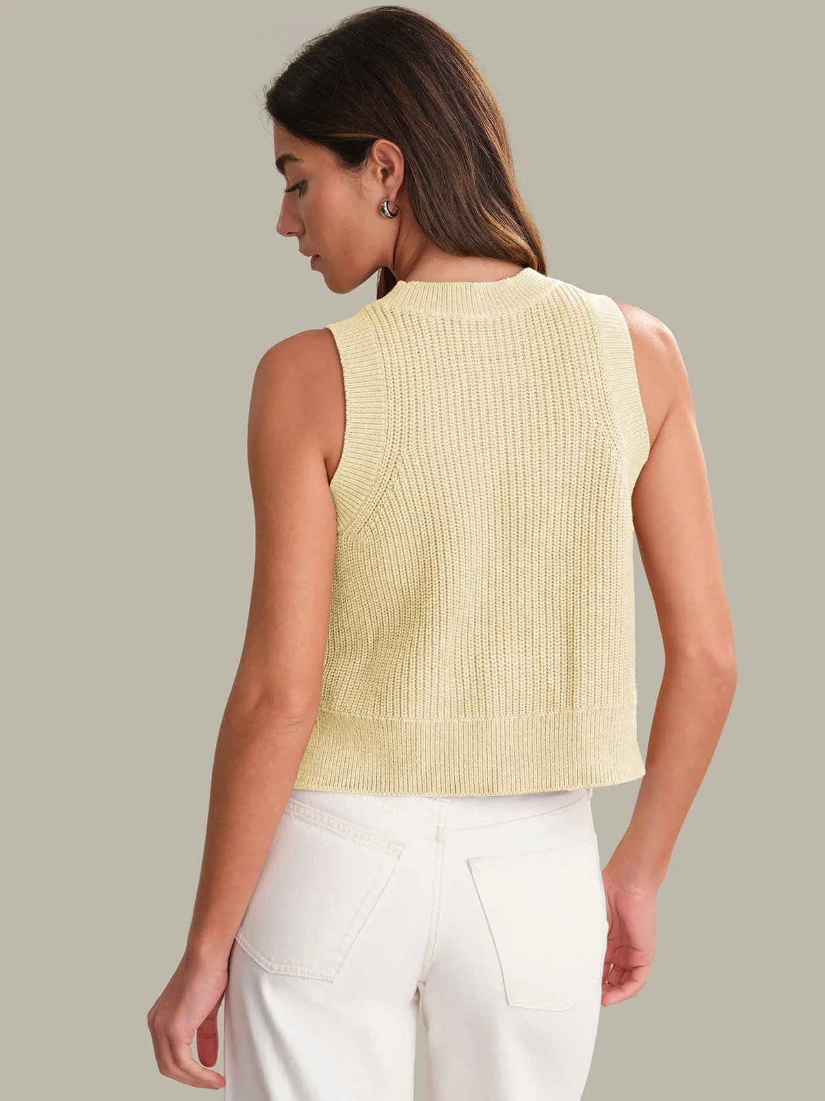 Demi: High Crewneck Cotton Tank sold by 525 America product image thumbnail 3