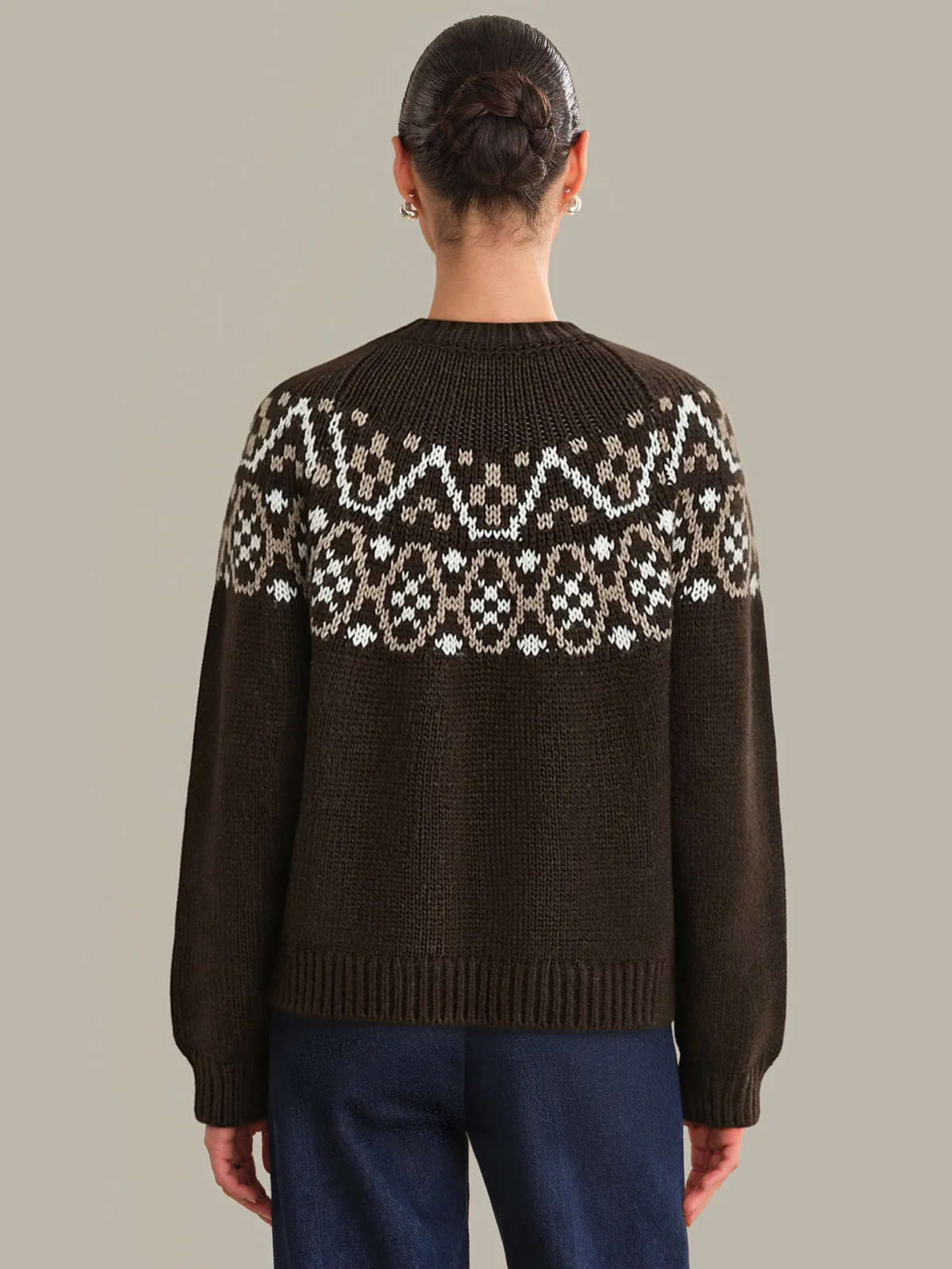 Ines: Fair Isle Crewneck Sweater sold by 525 America product image thumbnail 3