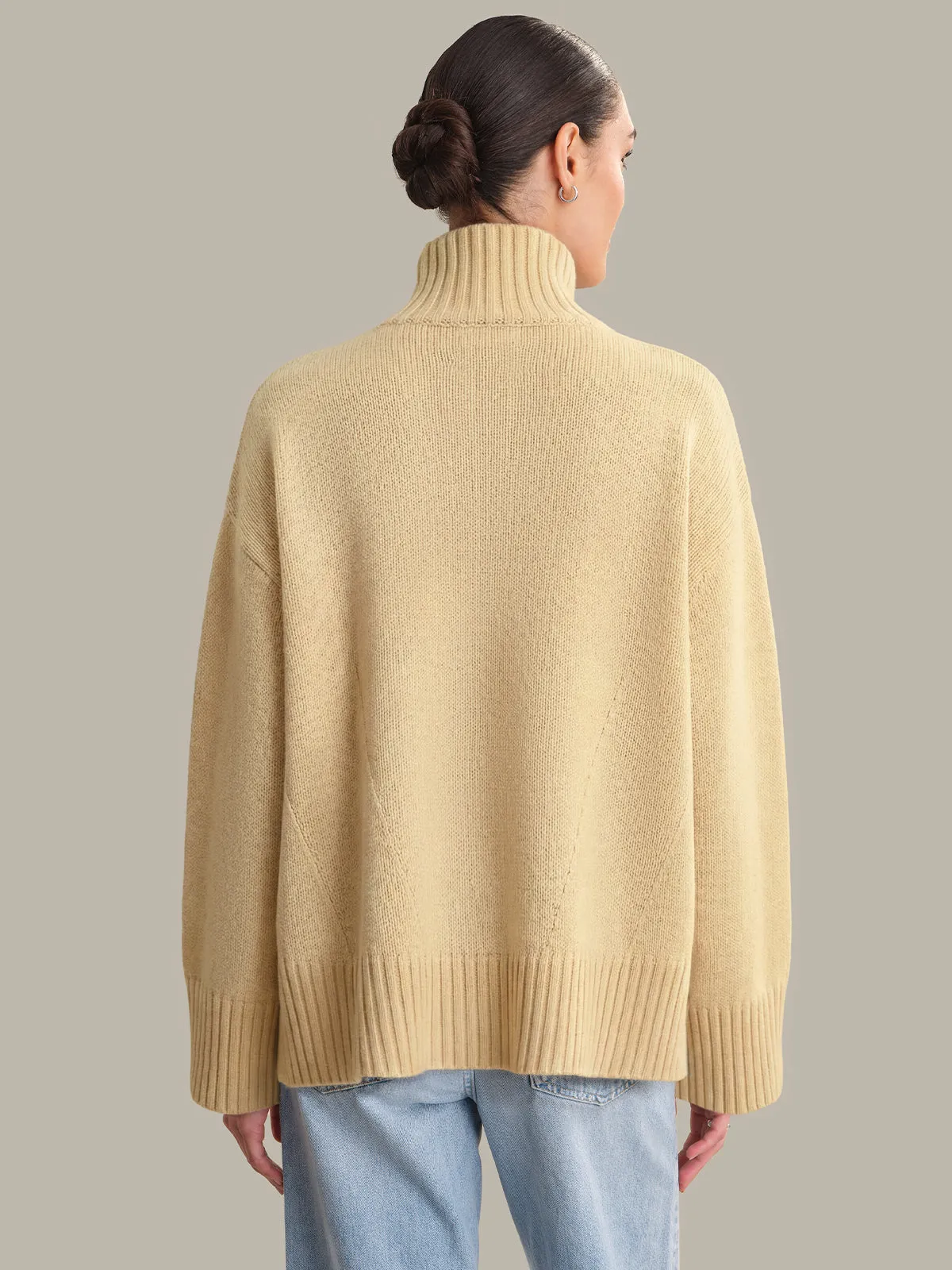 Arielle: Wool Cashmere Mockneck Sweater sold by 525 America product image thumbnail 3