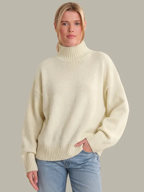 Arielle: Wool Cashmere Mockneck Sweater sold by 525 America