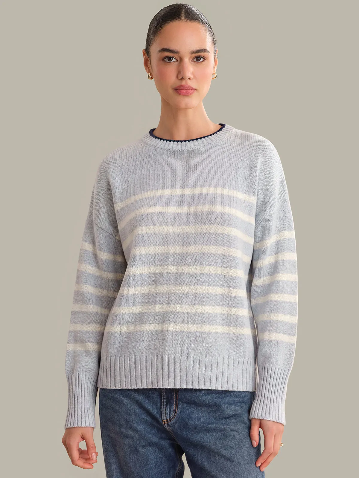 Sterling: Stripe Crewneck Sweater sold by 525 America