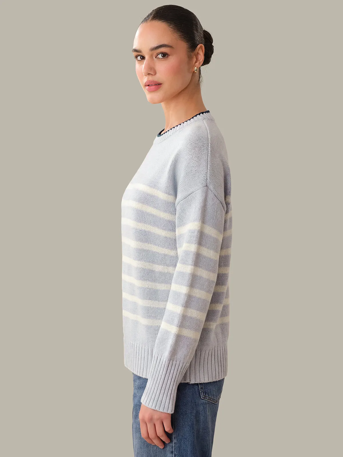 Sterling: Stripe Crewneck Sweater sold by 525 America product image thumbnail 2