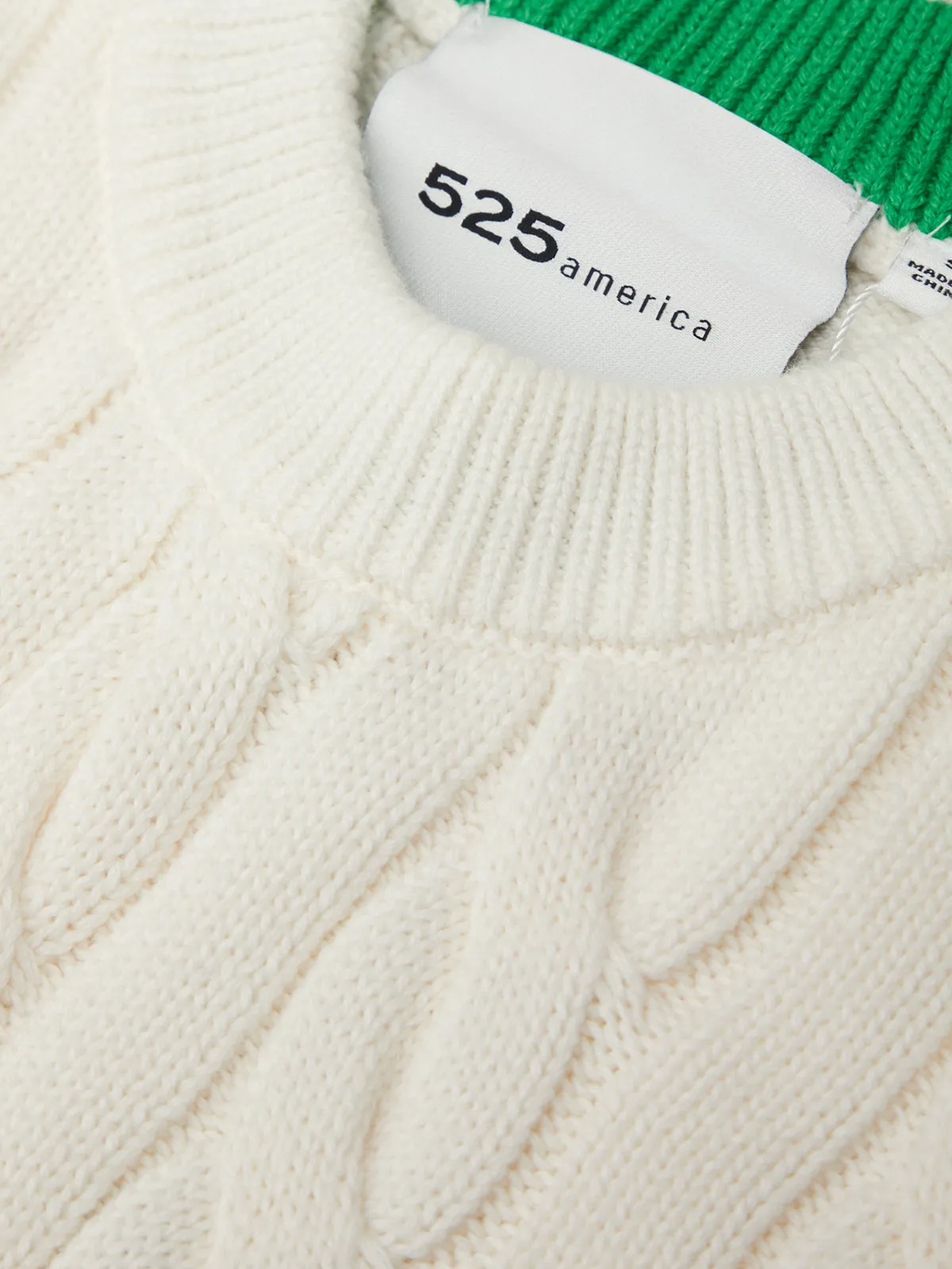 Clara: Cable Knit Pullover sold by 525 America product image thumbnail 5