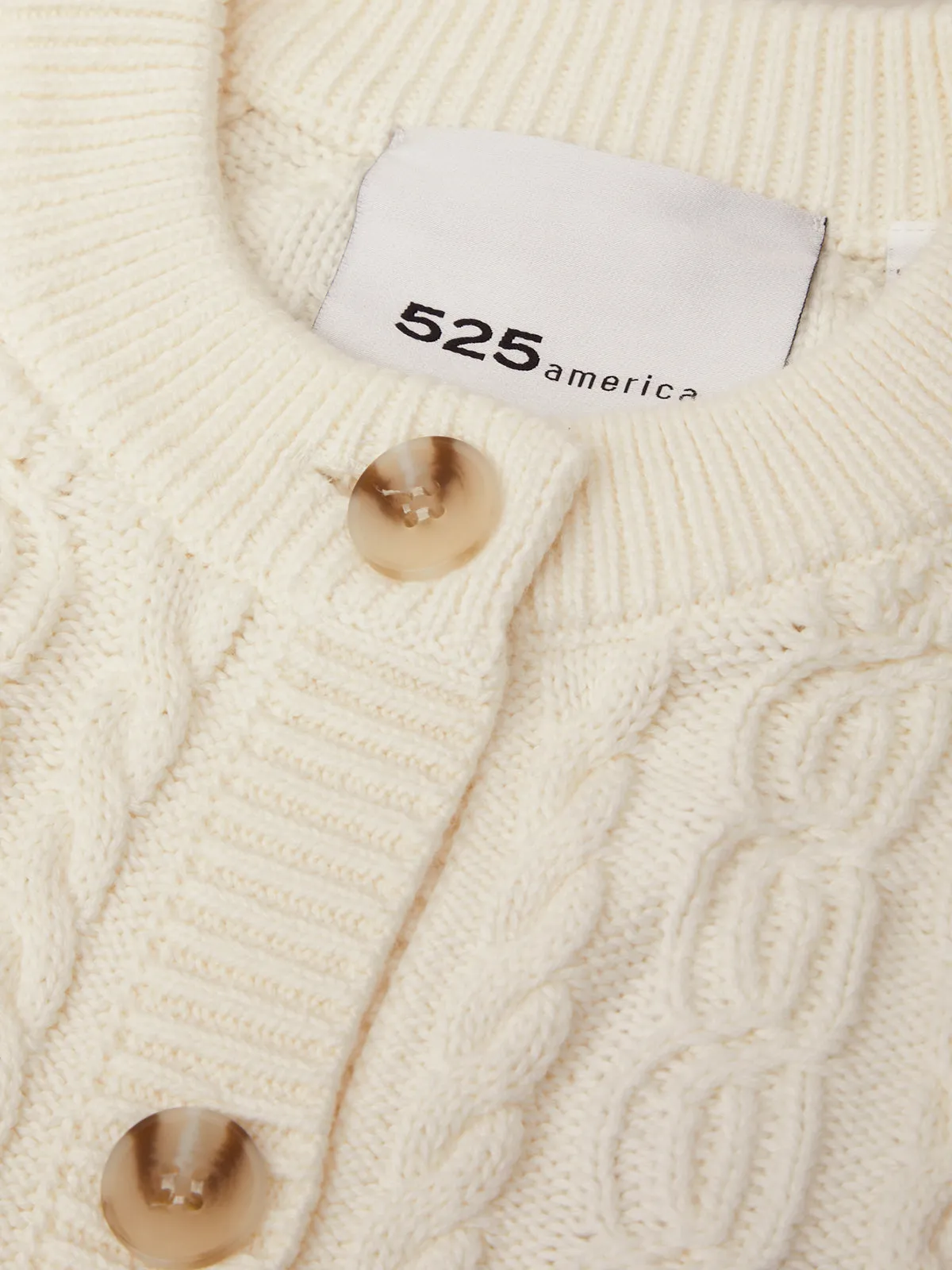 Emerson: Cotton Cable Knit Cardigan sold by 525 America product image thumbnail 5