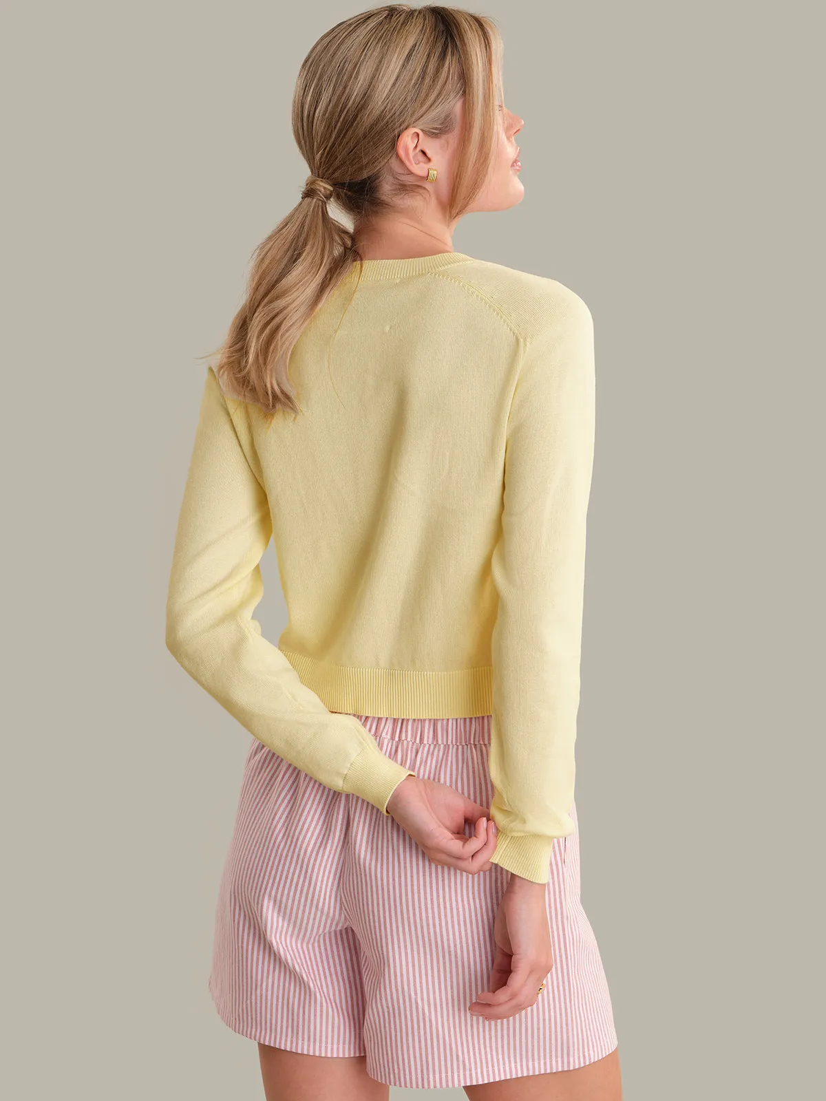 Paloma: Cropped Cardigan sold by 525 America product image thumbnail 3