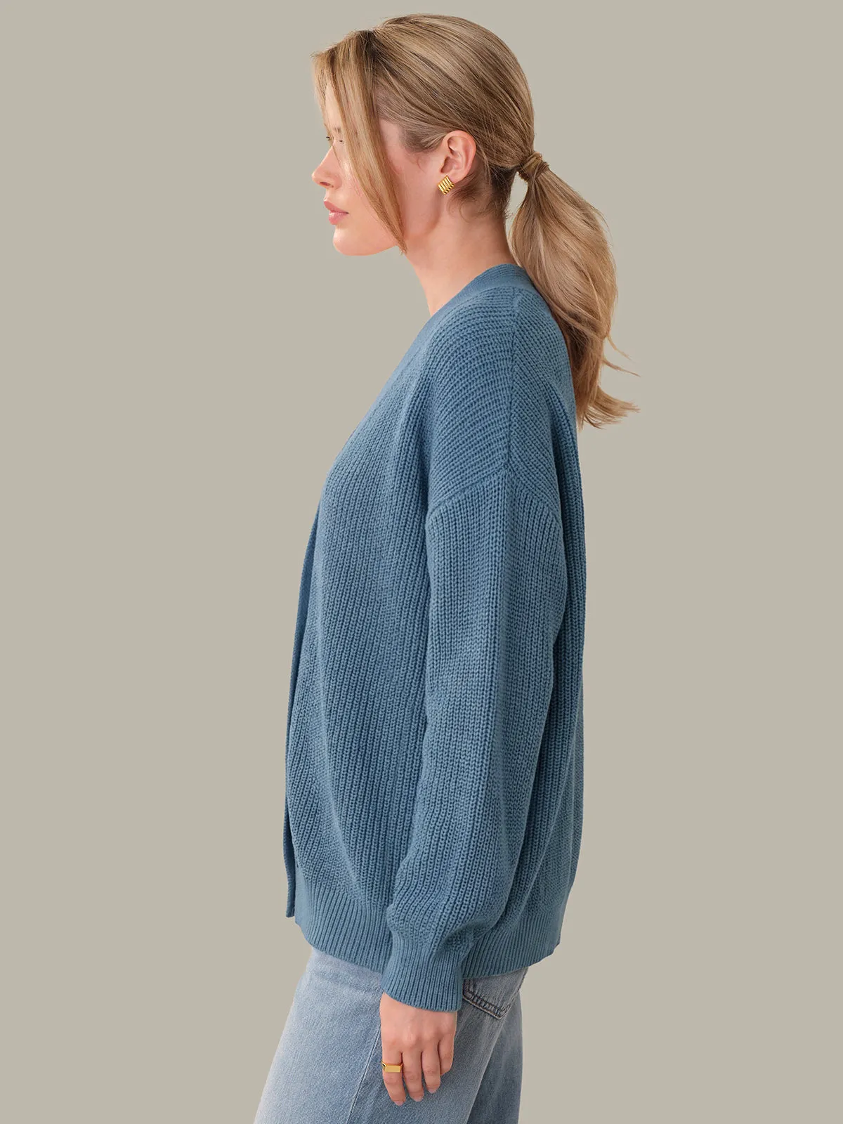 Emilia: Cotton Cocoon Cardigan sold by 525 America product image thumbnail 2