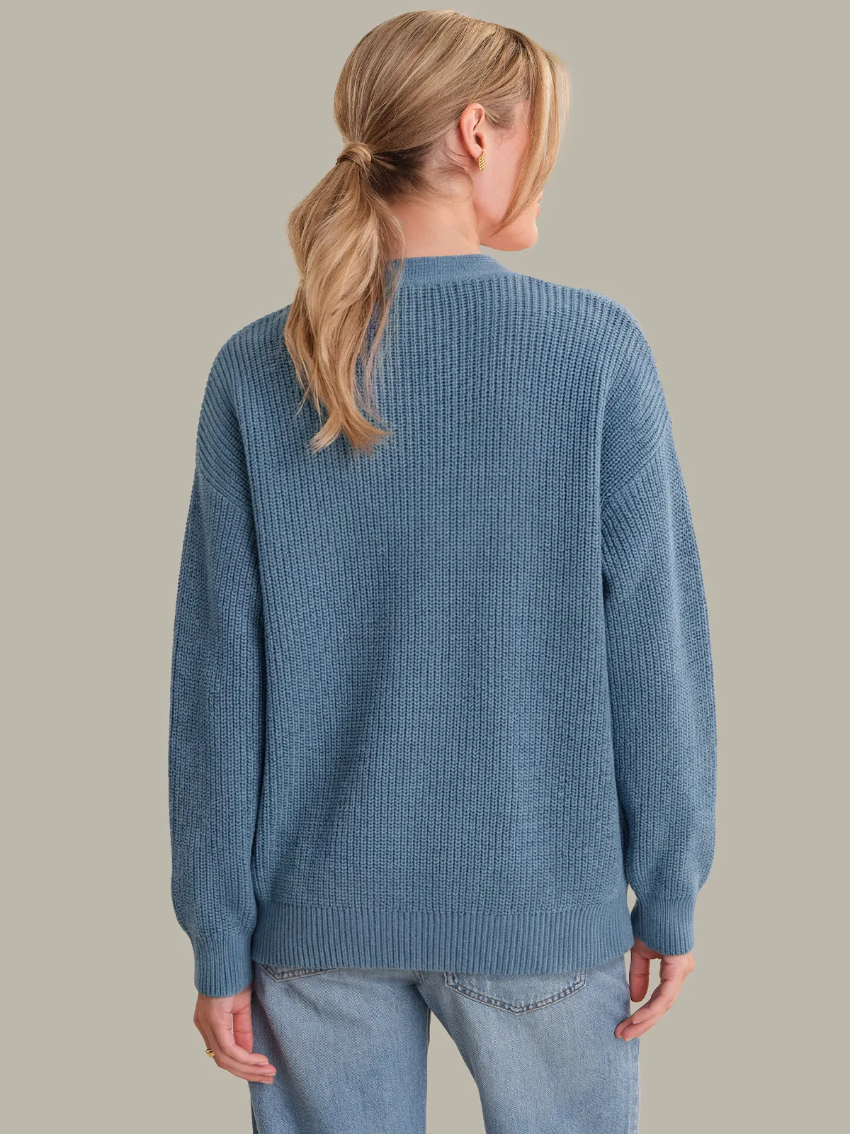 Emilia: Cotton Cocoon Cardigan sold by 525 America product image thumbnail 3