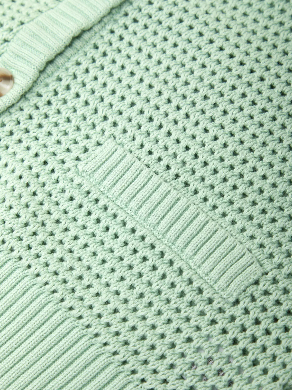 Celine: Cotton Cropped Pointelle Cardigan sold by 525 America product image thumbnail 5