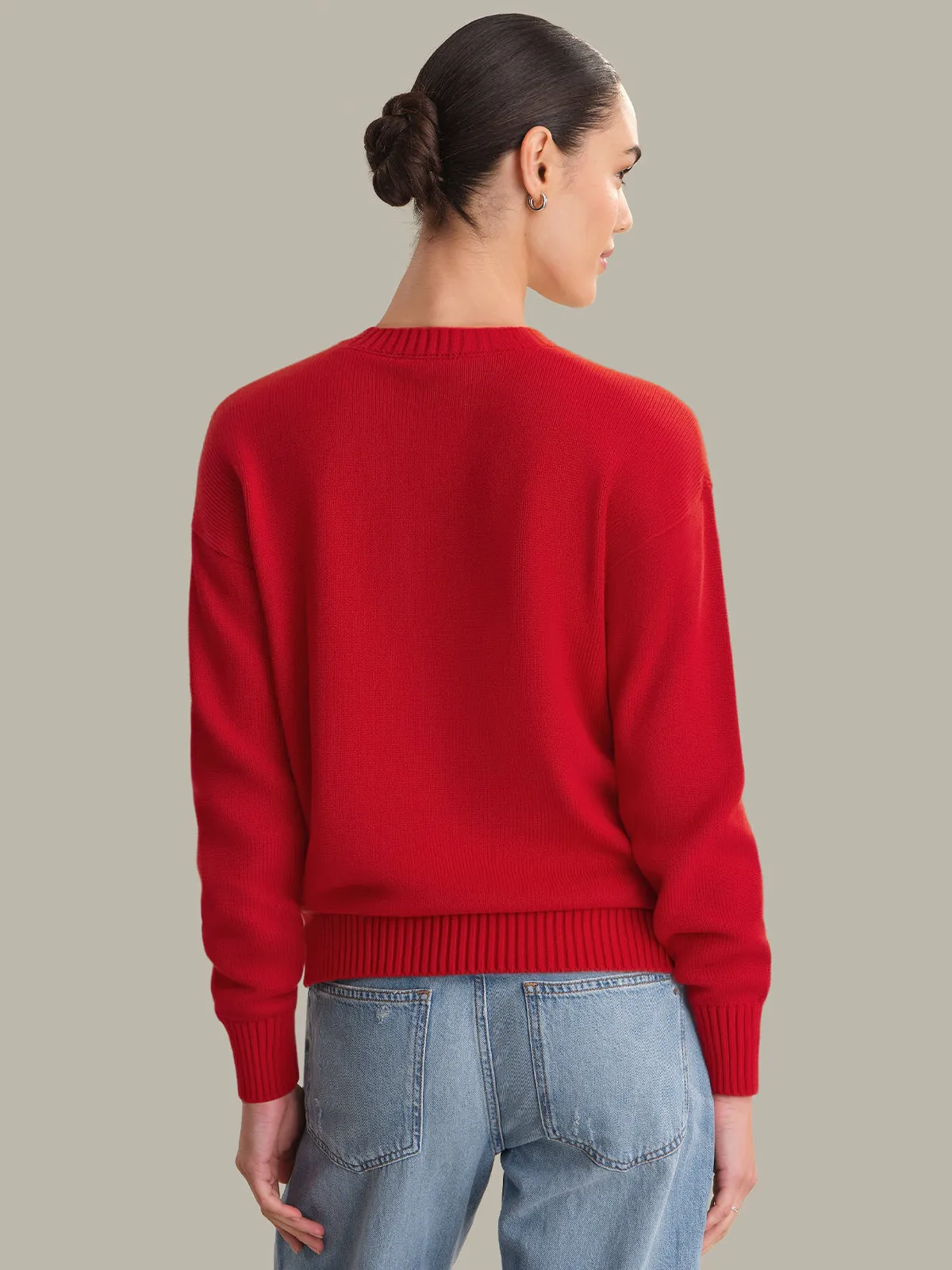 Acadia: Cotton Embroidered Sweater sold by 525 America product image thumbnail 3