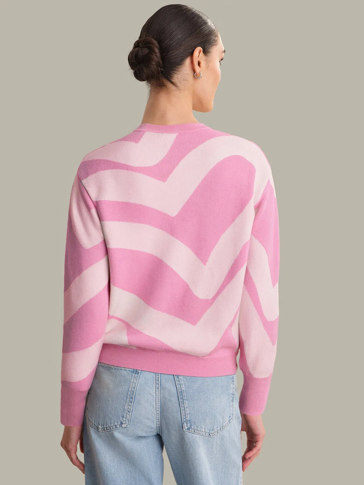 Elsie: Cotton Heart Pattern Sweater sold by 525 America product image thumbnail 3