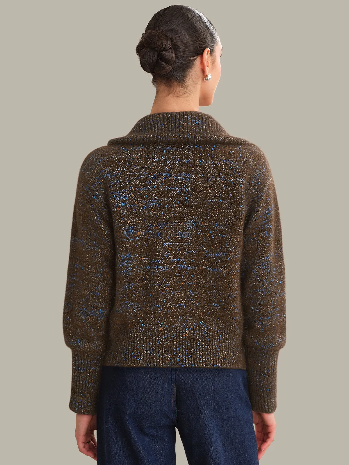 Trina: Space-Dye Sweater Jacket sold by 525 America product image thumbnail 3