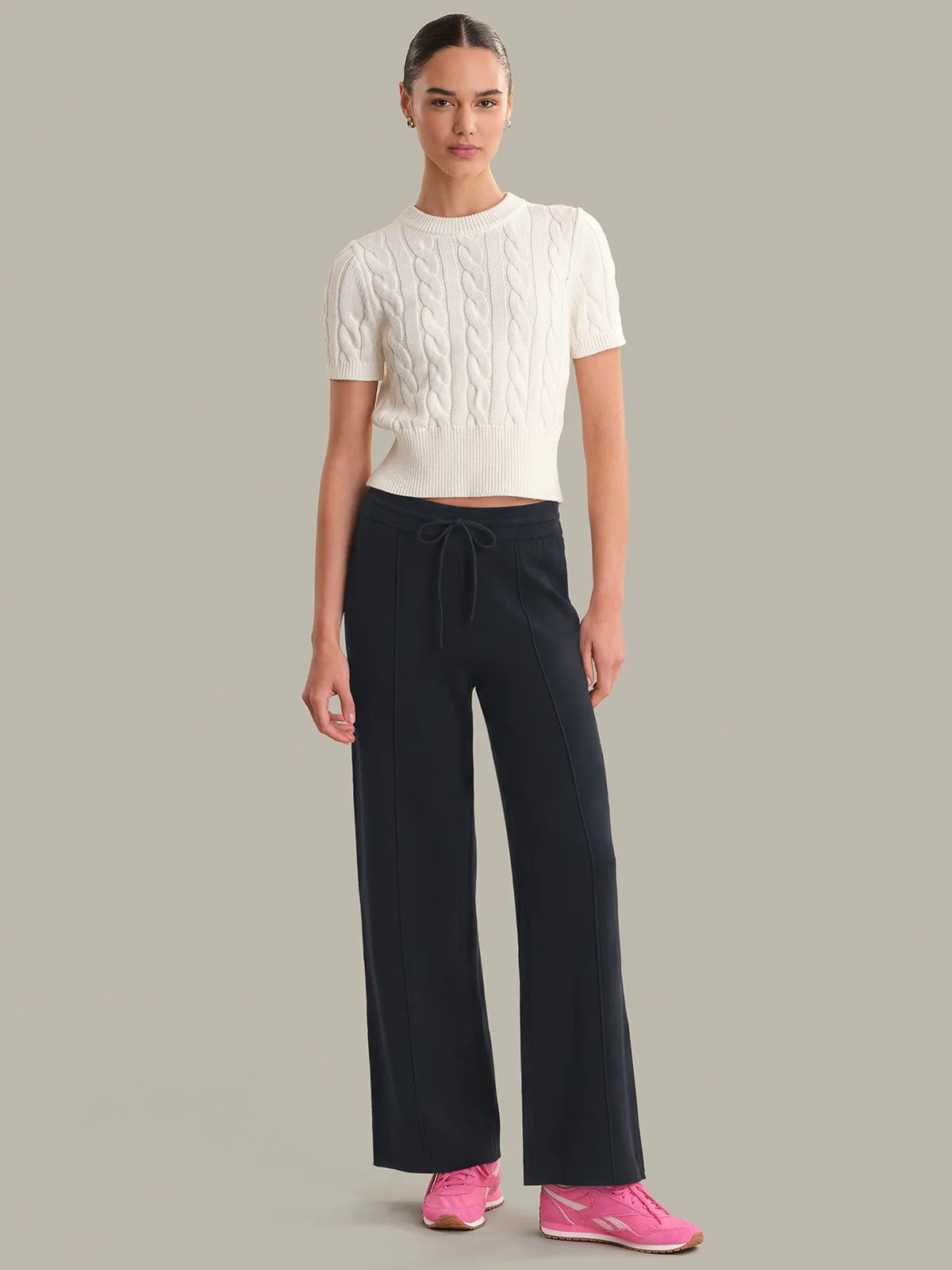 Taren: Pintuck Wide Leg Pants sold by 525 America product image thumbnail 4