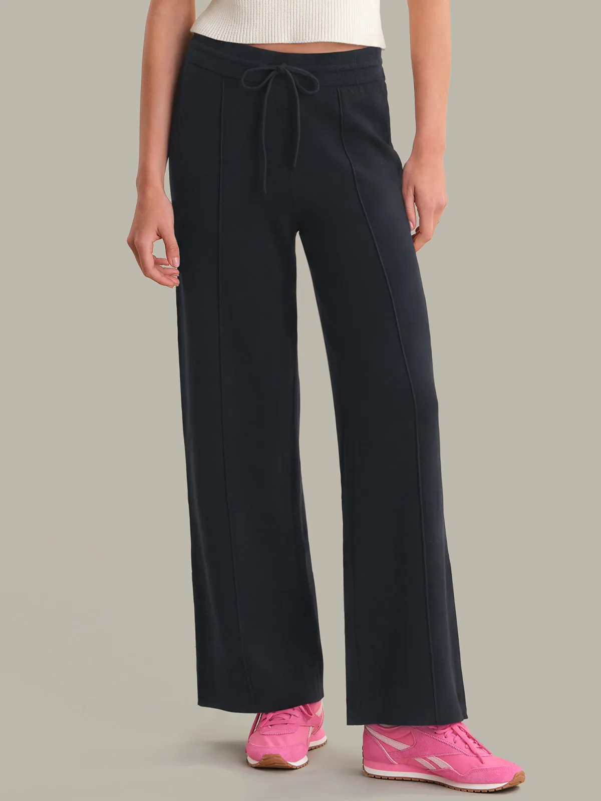 Taren: Pintuck Wide Leg Pants sold by 525 America